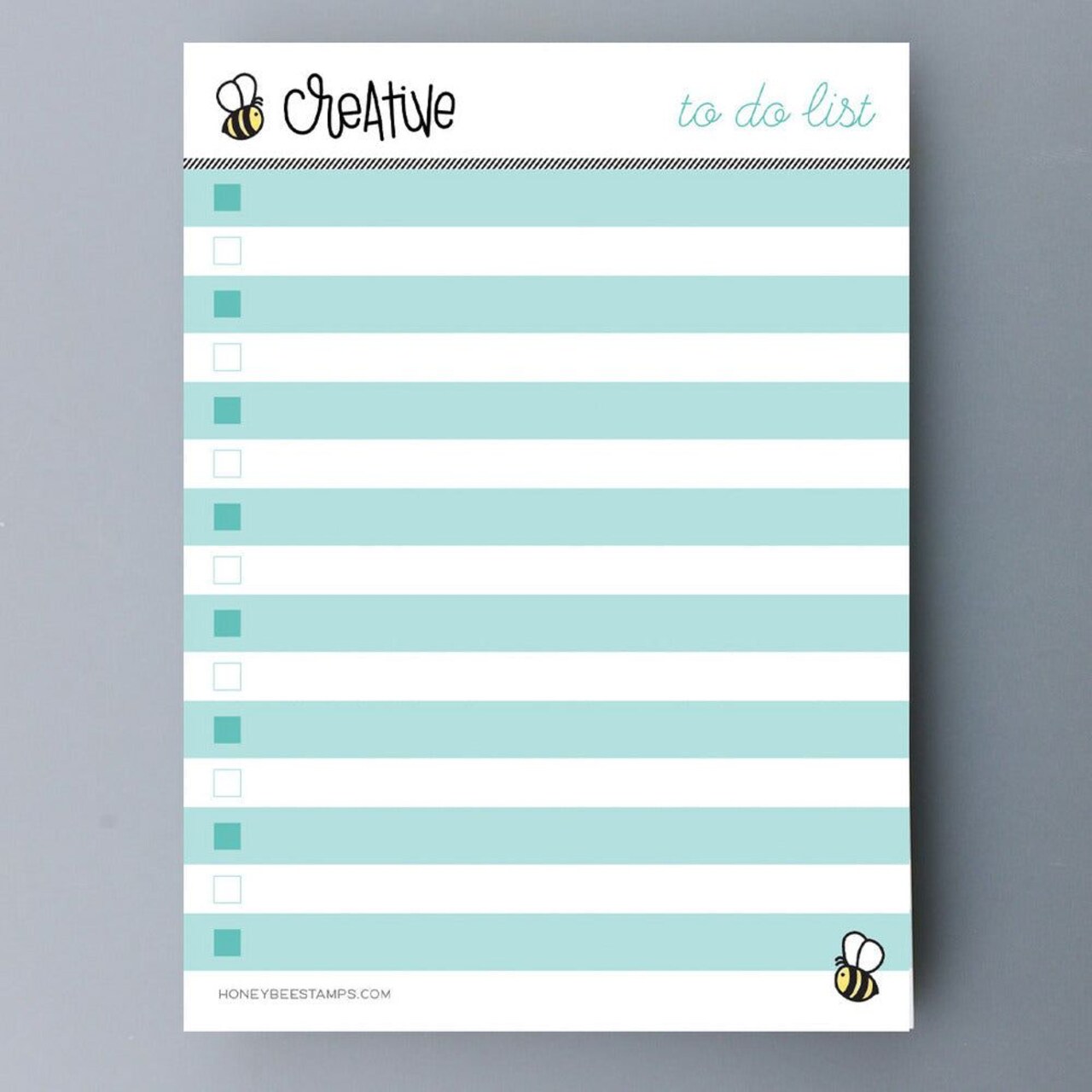 Bee Creative - Honey Bee Stamps - 50 Sheets 4” x 5.5” - To Do List Note Pad